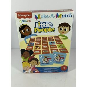 Little People Make-A-Match Card Game By Fisher Price From Mattel New, Sealed